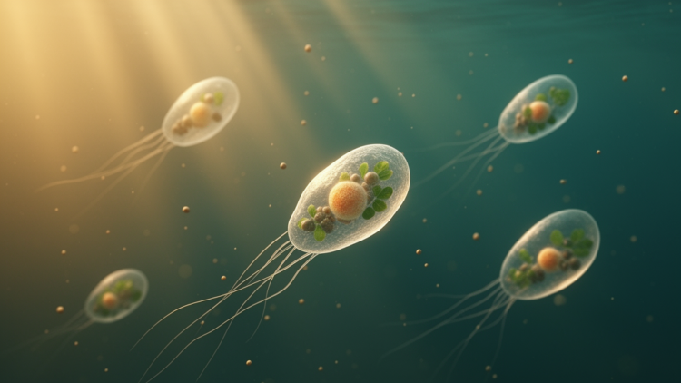 Warming and Nutrient Stress Reshape the Physiology of Marine Protists
