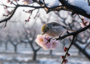 Winter-Blooming Plum Tree Relies on Birds, Not Bees, to Bear Fruit