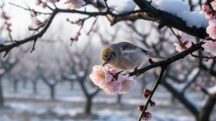 Winter-Blooming Plum Tree Relies on Birds, Not Bees, to Bear Fruit