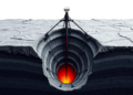 Deep beneath a German basin, a drill core reveals three ancient invasions by the Rhine Glacier