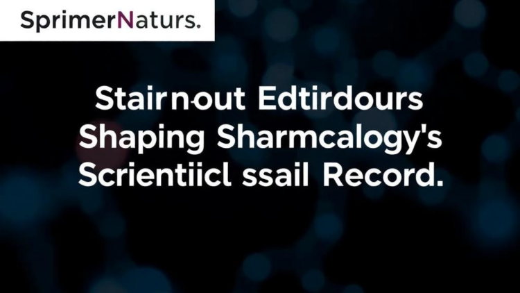 Springer Nature Honours Standout Editors Shaping Pharmacology's Scientific Record