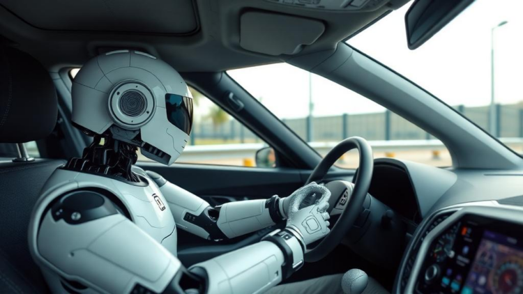 Robot Drivers Behave Safely, But They Make Humans Behind Them Drive Worse