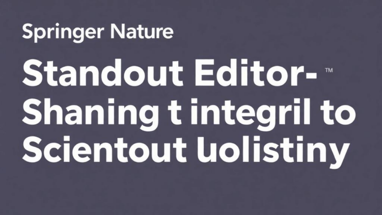 Springer Nature Honors Standout Editors Shaping the Integrity of Scientific Publishing