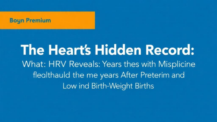 The Heart's Hidden Record: What HRV Reveals Years After Preterm and Low-Birth-Weight Births