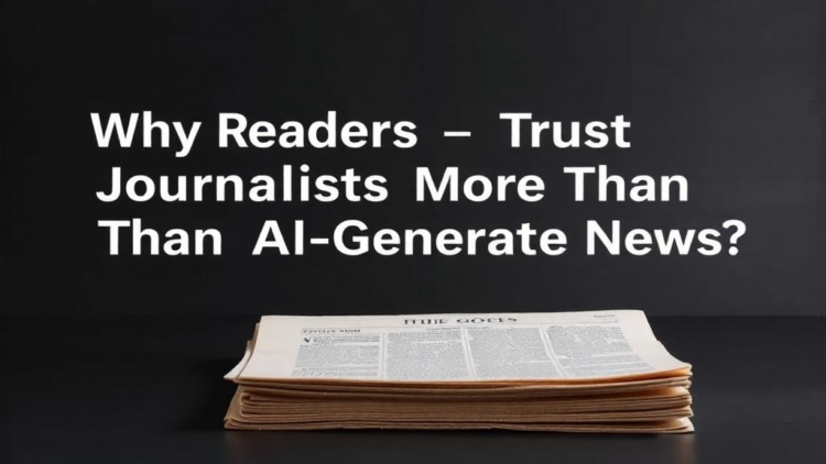 Why Readers Trust Journalists More Than AI-Generated News: New Study Explains the Credibility Gap