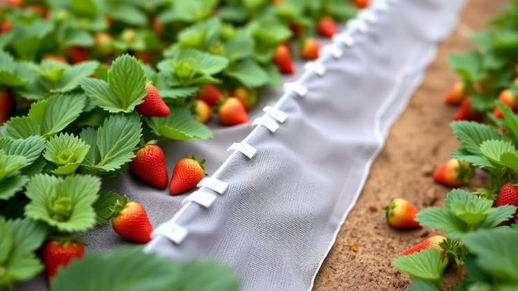 Textile Cover Boosts Strawberry Yields More Than Threefold in Field Tests