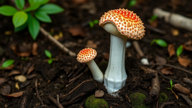 Stinkhorn Mushroom Rewrites Its Soil Microbiome Through a Hidden Metabolic Cascade