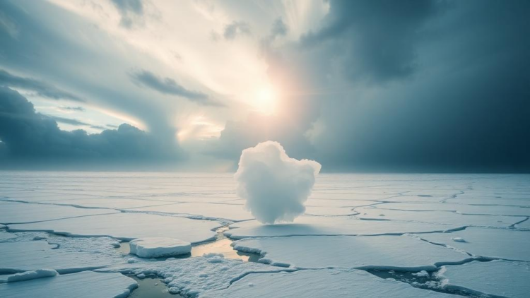 Storms Turn Arctic Sea Ice From Aerosol Sink Into Particle Source