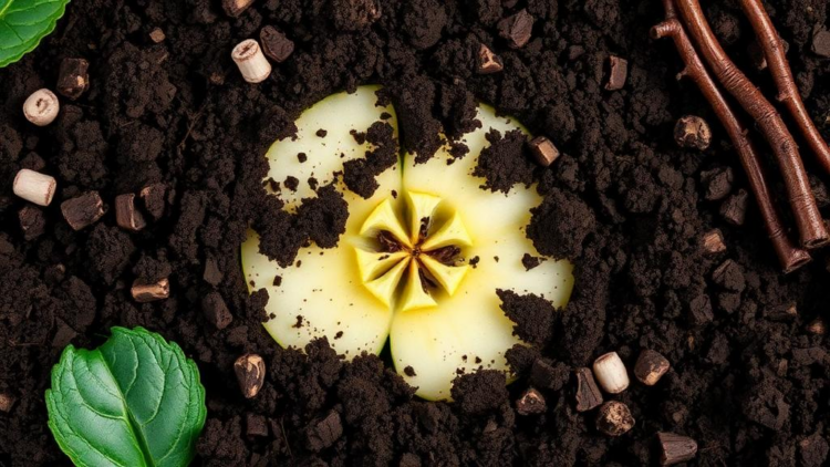 Soil Bacterium's Airborne Chemicals Recruit Allies to Fight Apple Ring Rot