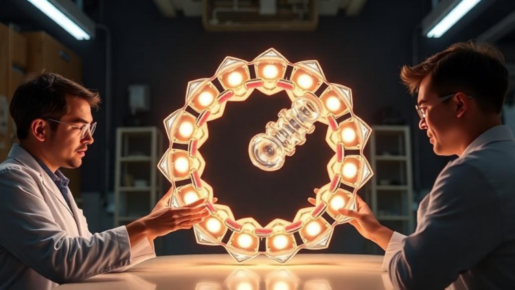 Chemists Build a Giant Molecular Screw That Glows in Circularly Polarized Light