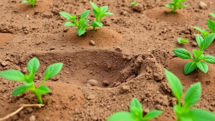 Man-Made Soil Pores Boost Crop Yields by Helping Roots Break Through Compacted Ground