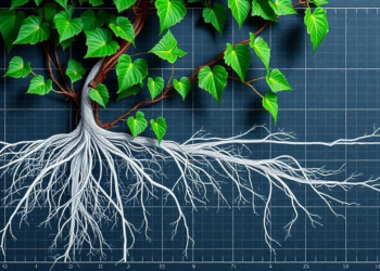 Hidden Blueprint of a Climbing Vine's Roots Revealed, From Absorptive Tips to Armored Transport Highways
