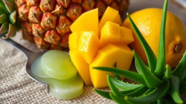 Pineapple Core Extract and Aloe Vera Gel Team Up to Keep Fresh-Cut Mangoes Golden