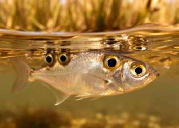 How the Four-Eyed Fish Rebuilt Its Retina to See in Air and Water at Once