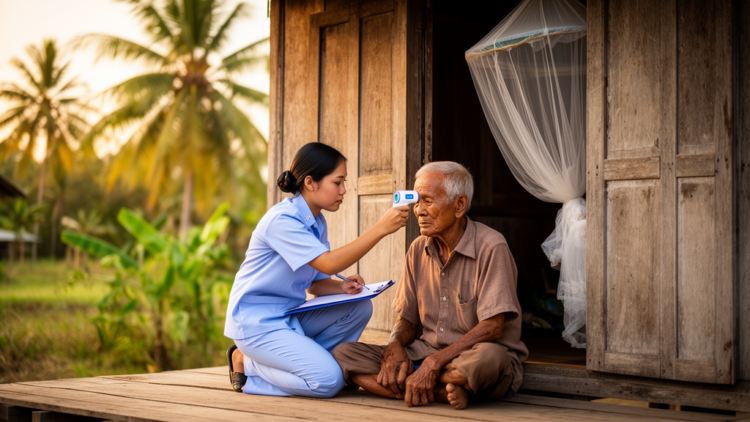 Village Health Workers Make Malaria Follow-Up Work in Cambodia's Remote Communities