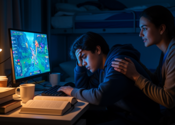 Academic Stress Fuels Gaming Addiction Through Anxiety, Peer Support Buffers It