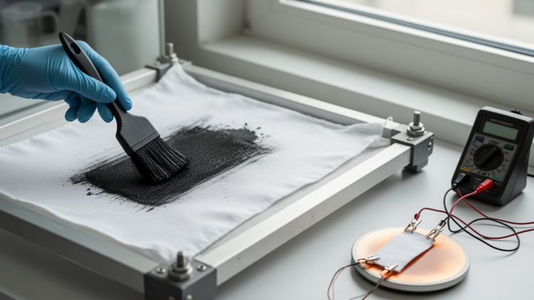 Carbon Nanofiber Inks Turn Cotton Fabric Into N-Type Thermoelectric Textiles