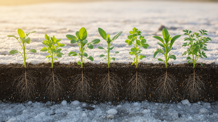 Eight Crops, One Salty Field: How Plant Identity Rebuilds the Rhizosphere Microbiome