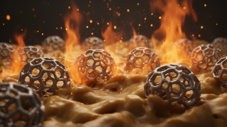 Cage-Shaped Silicon Nanostructures Boost Strength and Burning Rate of Rocket Propellant Binders