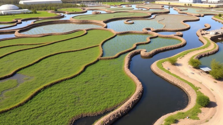 Giant engineered wetlands emerge as serious infrastructure for city-scale wastewater treatment