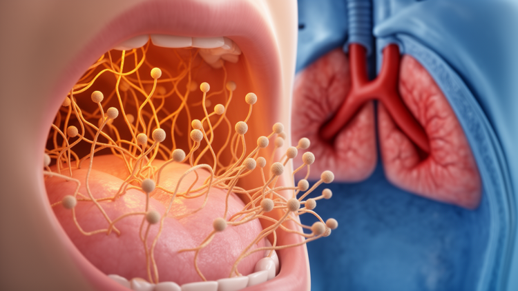 When Aspergillus strikes, the mouth tells a different story in COPD flare-ups