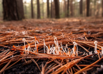 Fire strategies of pines shape which fungi break down their needles