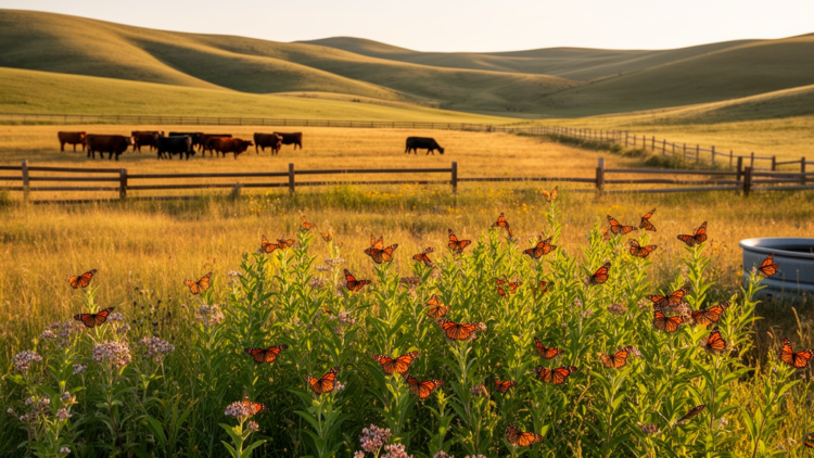 Smart Cattle Grazing Turns Rangelands Into Monarch Butterfly Strongholds