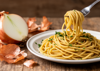 Onion Peel Pasta Survives Cooking and Digestion With Its Antioxidants Largely Intact