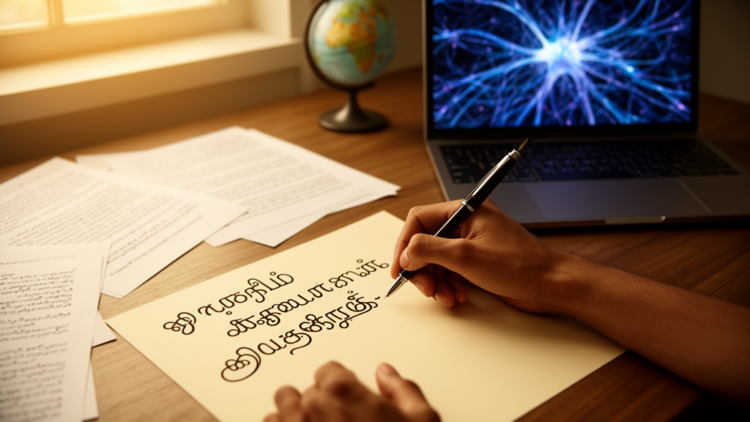 Fuzzy Logic Meets Deep Learning to Crack Handwritten Tamil and Translate It Across 50 Languages