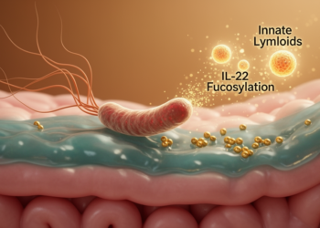 Gut bacterium's flagellin restores colitis-damaged mucus via ILC3/IL-22 fucosylation axis