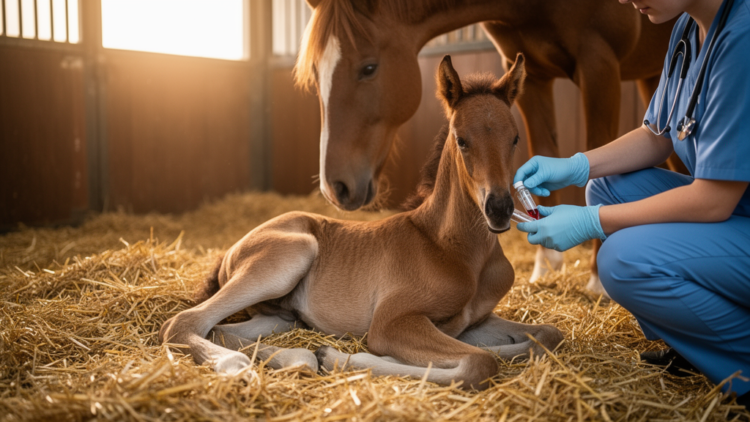 Blood Biomarkers Reveal Brain Injury Clues in Maladjusted Newborn Foals