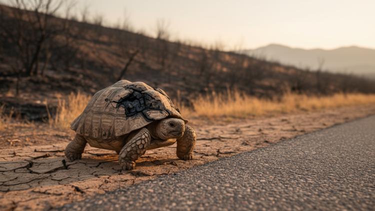 Tortoise Shells Tell a 15-Year Story of Fires, Roads and Rising Predators