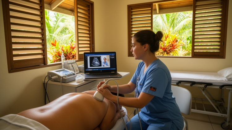 Remote Island Nurses Learn Ultrasound Through Tele-POCUS Training Program