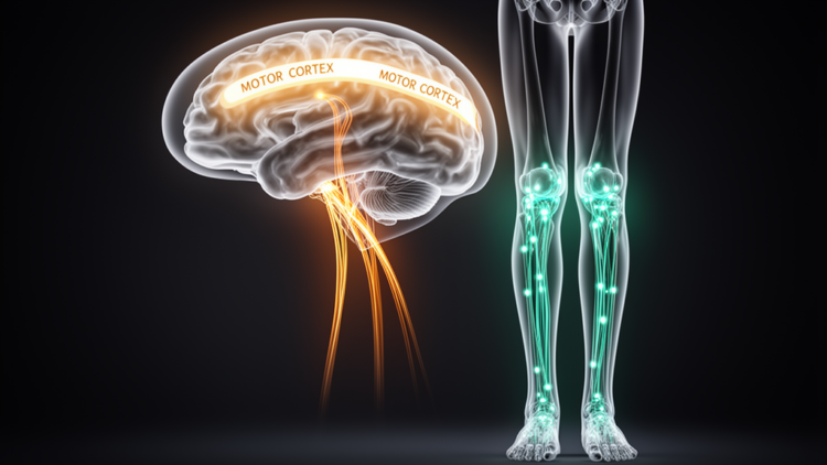 Motor cortex holds two hidden movement programs for the leg