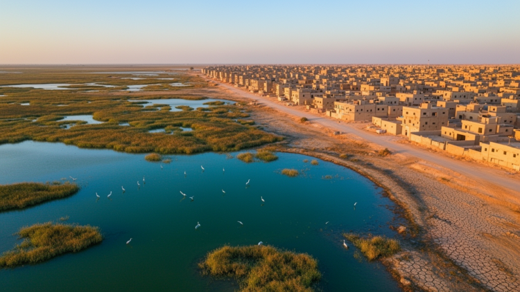 Iraq's Bahr Al-Najaf wetland loses nearly half its water as urban sprawl surges 192 percent