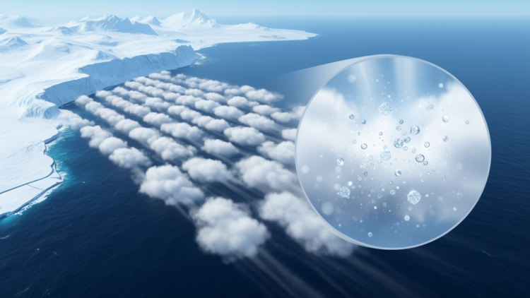 Droplets and Ice Interact to Shape Cold-Air Outbreak Clouds