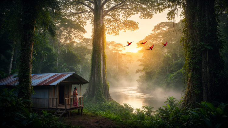 The Amazon's 'Front Yard' Still Hums to a Rainforest Tune