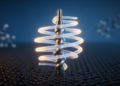Helical orbitals drive unidirectional rotation in a molecular motor