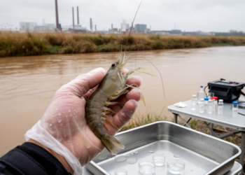 Invasive river prawn becomes a living gauge of heavy metal pollution in Ukraine's war-stressed waters