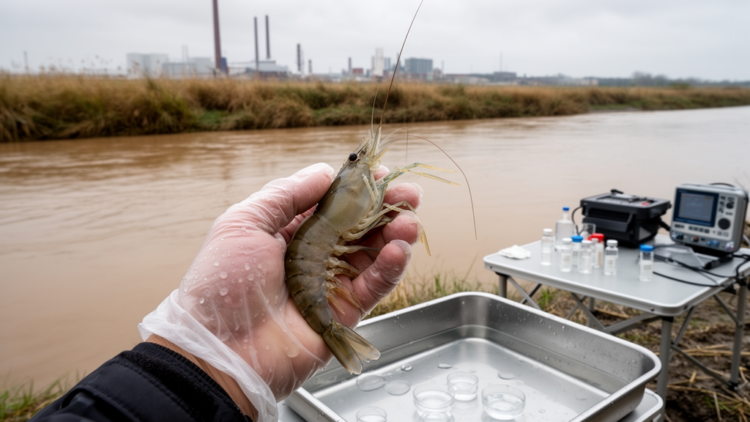 Invasive river prawn becomes a living gauge of heavy metal pollution in Ukraine's war-stressed waters