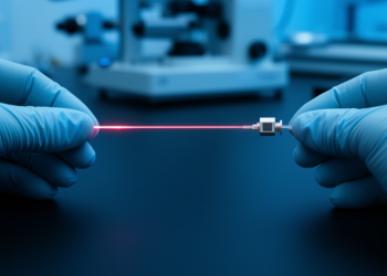 Light and Sound Reach Strong Coupling in an Ordinary Fibre Without Any Cavity