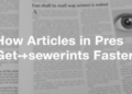 How Articles in Press Get Peer-Reviewed Science Online Faster
