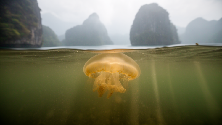 Golden jellyfish symbionts falter in Palau's turbid marine lakes