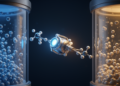 Maxwell's demon learns to exploit hidden information