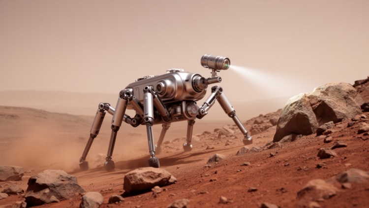 A Walking Robot With a Laser Eye Could Change How We Explore Mars and the Moon