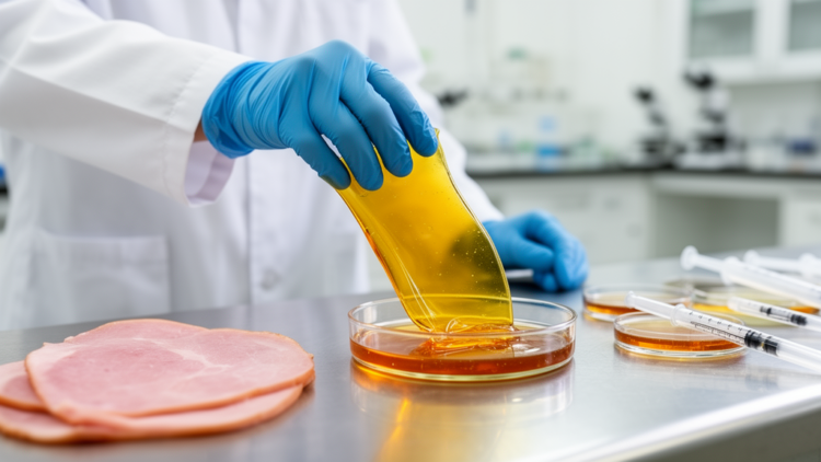 Edible Pectin Films Armed With Bacterial Peptides Wipe Out Listeria in Ham