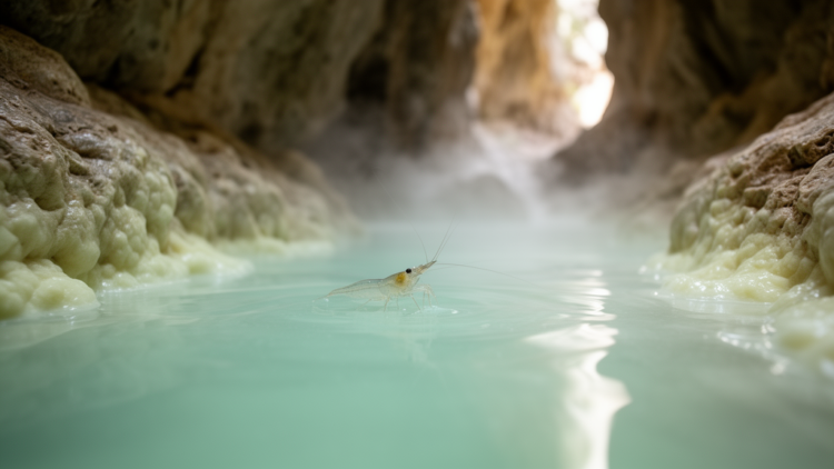 Sulfur-loving shrimp relative discovered in Albania's Breath of the Dragon Cave