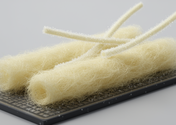 Kapok fibers and xenon fluoride give silicon battery anodes a flexible makeover