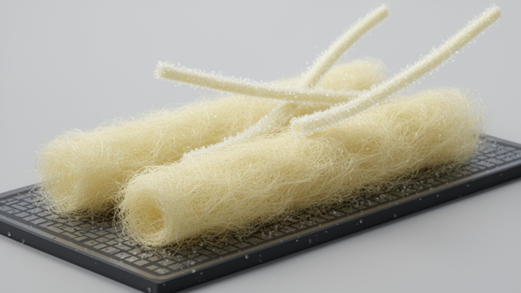 Kapok fibers and xenon fluoride give silicon battery anodes a flexible makeover