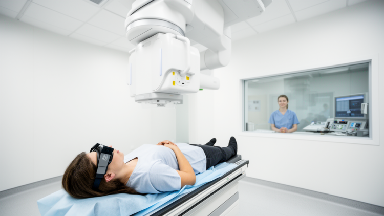 3D Goggles Fail to Shorten Breath-Hold Radiotherapy Sessions in Randomized Trial